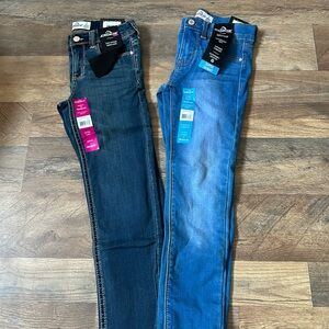 Dark and Light Blue Skinny Jeans Jordache GIRLS SIZE 7 BRAND NEW 2 Pairs! :)